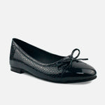 Baleta plana tatiana de charol para mujer - Negro