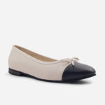 Baleta plana tatiana de cuero para mujer - Rosado