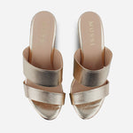 Sandalia plataforma meredith de sintético para mujer - Oro