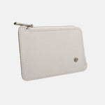 Tarjetero raffaella de cuero para mujer - Taupe