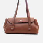 Cartera savia de cuero para mujer - Miel