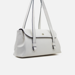 Cartera savia de cuero para mujer - Hueso