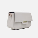 Bolso de mano margarita de cuero para mujer - Hueso