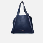 Cartera paulette de cuero para mujer - Azul