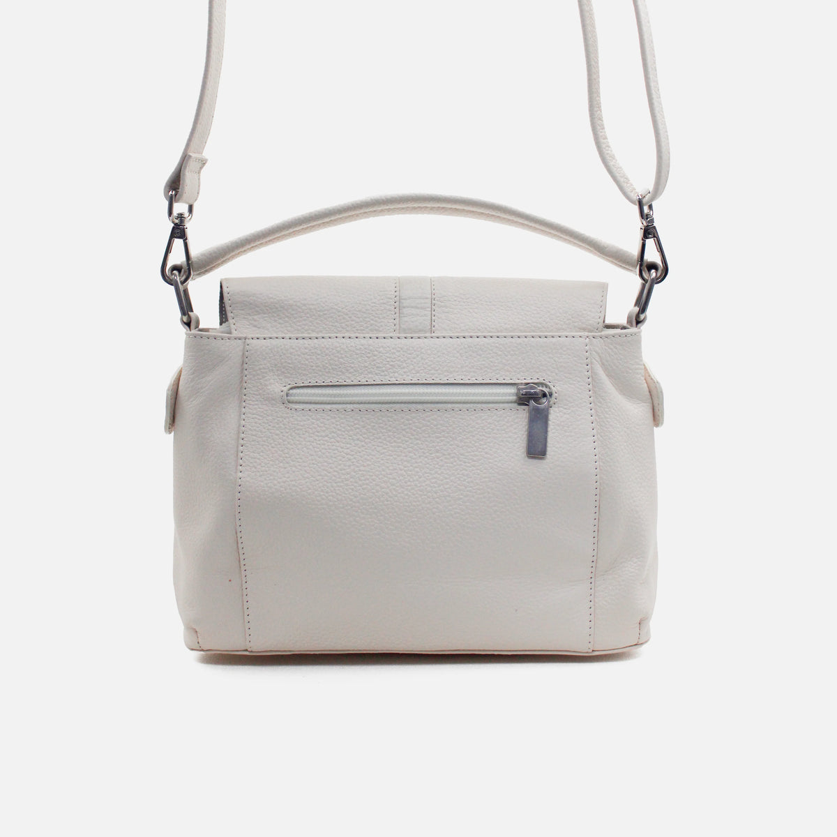 Bolso manos libres mariana de cuero para mujer - Hueso