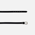 Correa martina de cuero para mujer - Negro