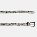 Correa martina de cuero para mujer - Cafe