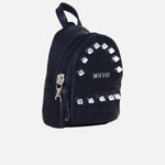 Llavero marena de cuero para mujer - Negro