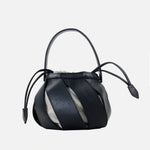 Bolso manos libres rosaura de cuero para mujer - Negro