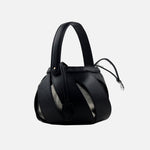 Bolso manos libres rosaura de cuero para mujer - Negro