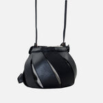 Bolso manos libres rosaura de cuero para mujer - Negro