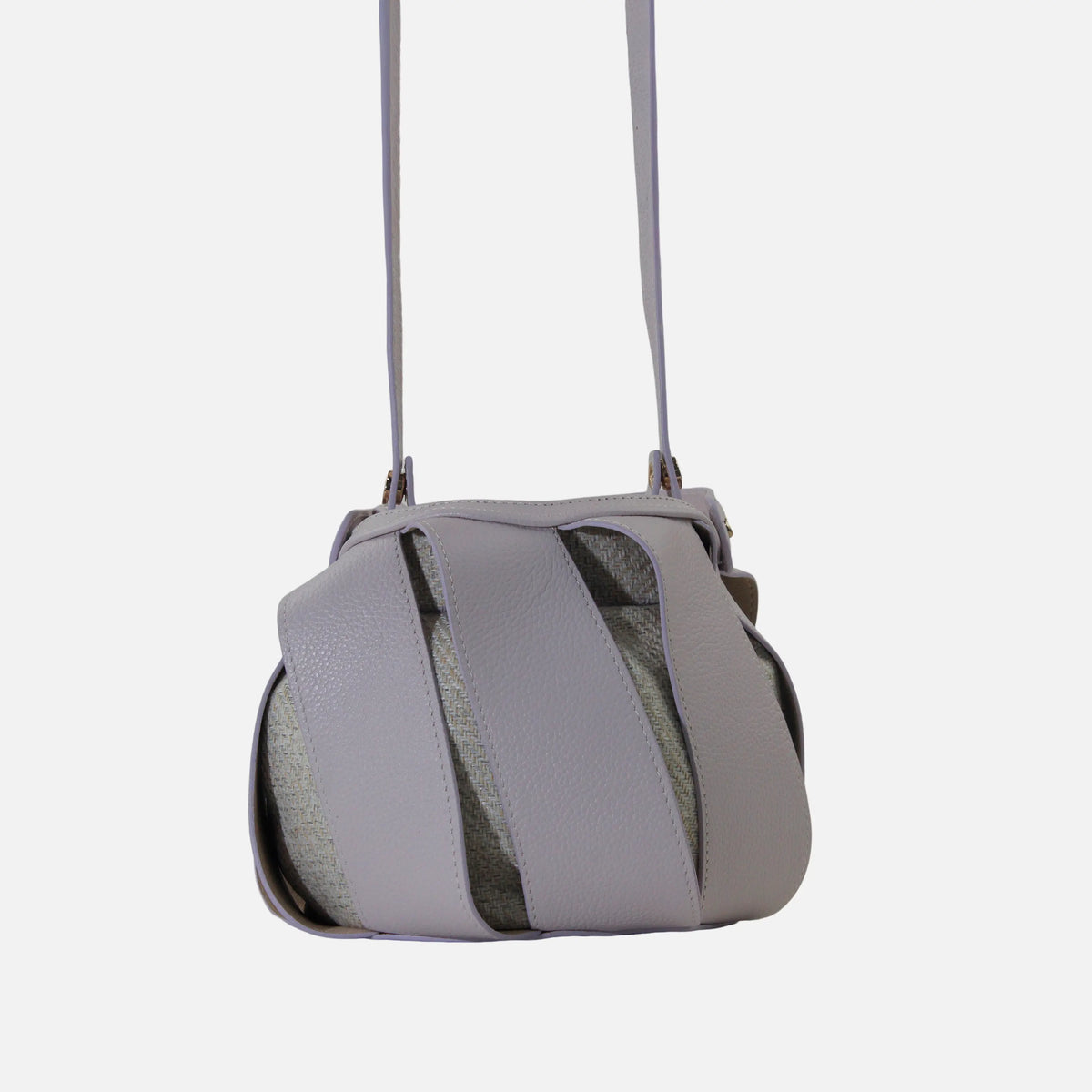 Bolso manos libres rosaura de cuero para mujer - Rosado