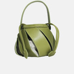 Bolso manos libres rosaura de cuero para mujer - Verde