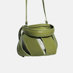 Bolso manos libres rosaura de cuero para mujer - Verde