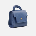 Monedero samara de cuero para mujer - Azul