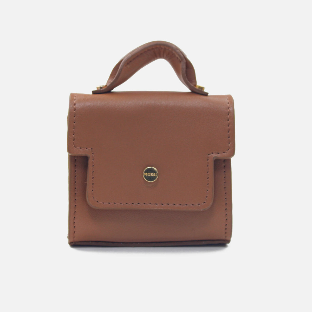 Monedero samara de cuero para mujer - Miel