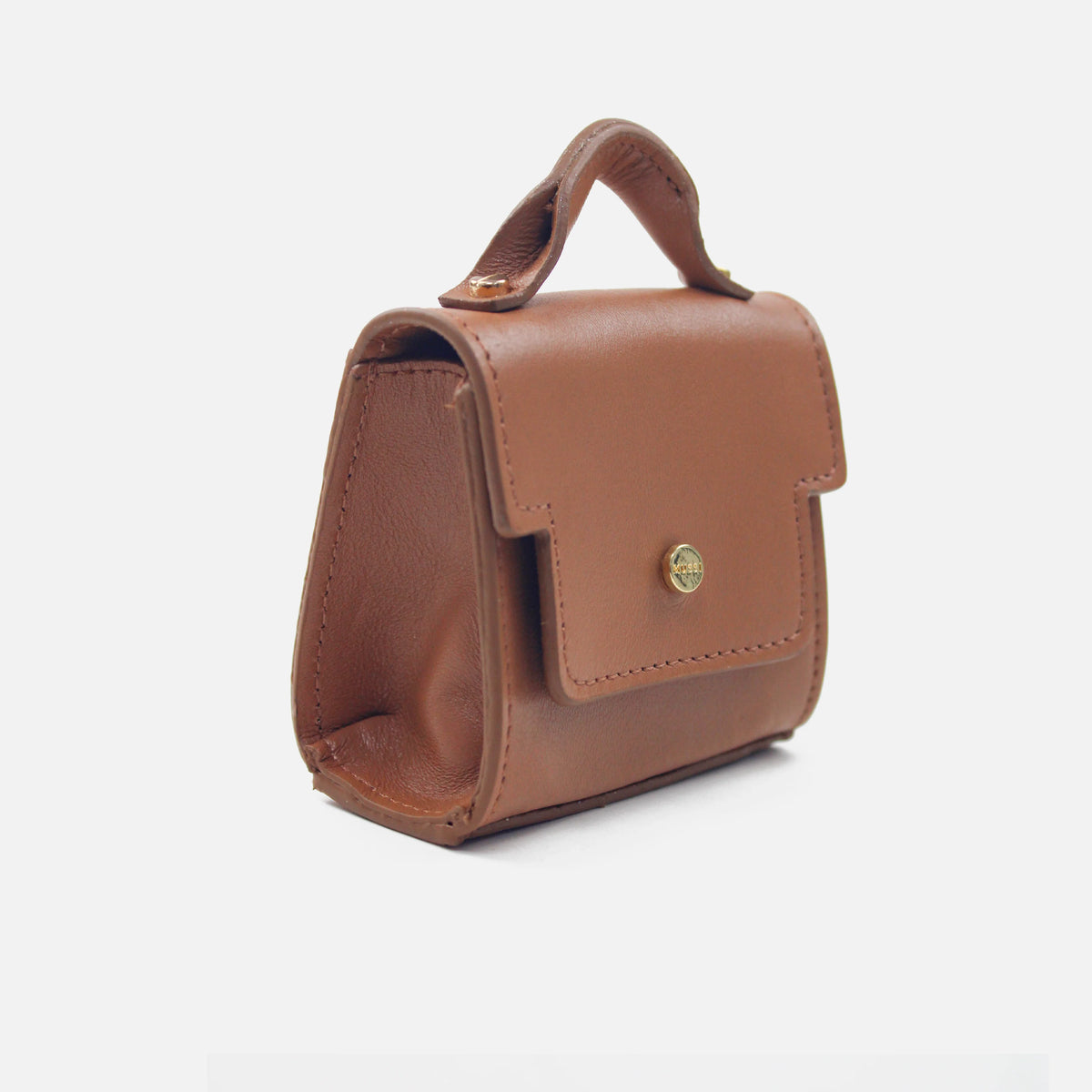 Monedero samara de cuero para mujer - Miel