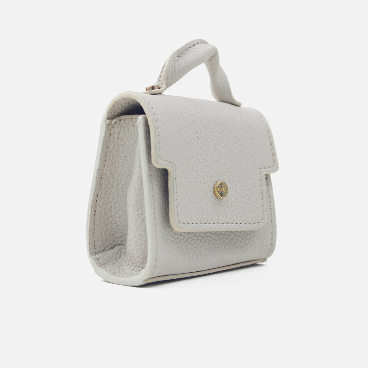 Monedero samara de cuero para mujer - Hueso