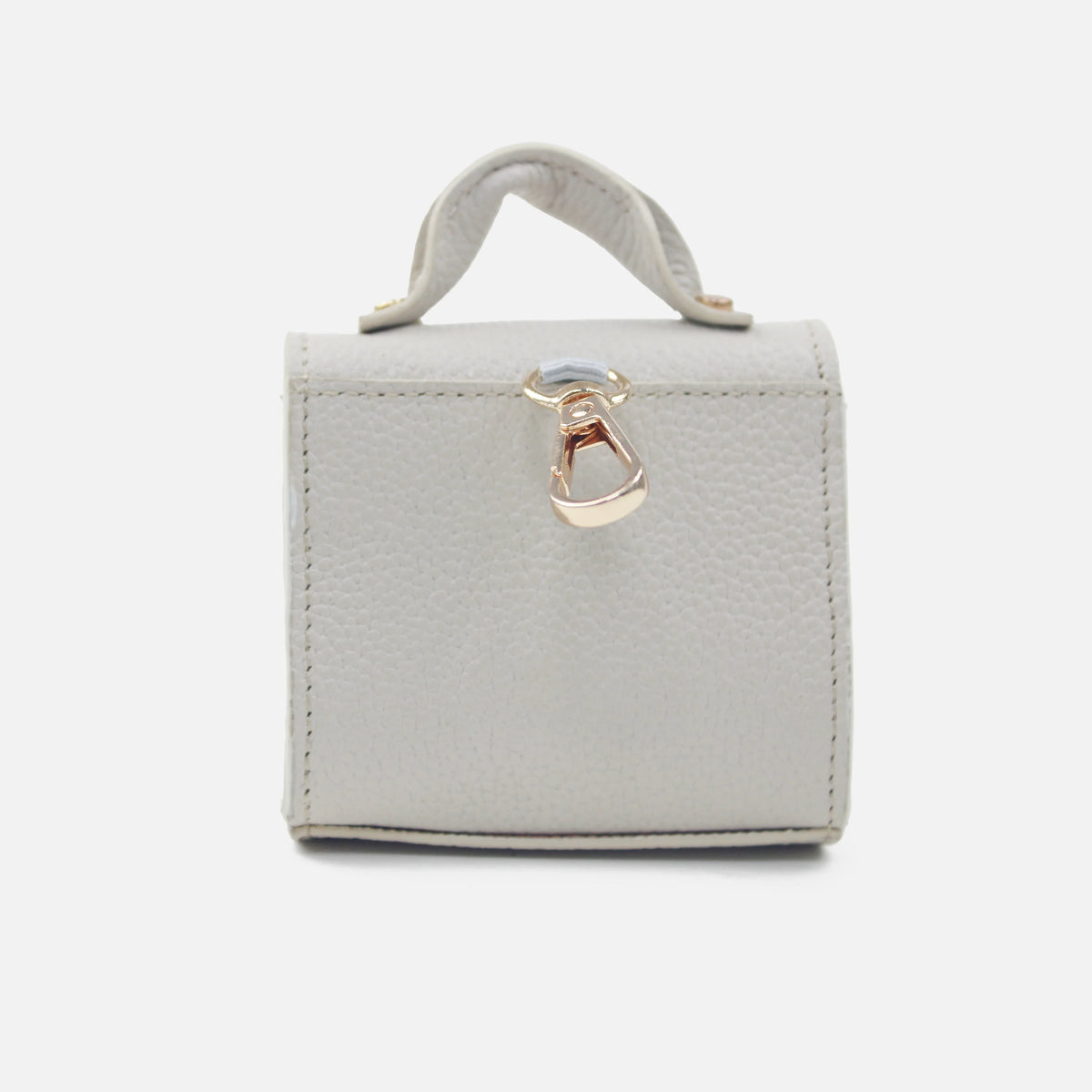 Monedero samara de cuero para mujer - Hueso
