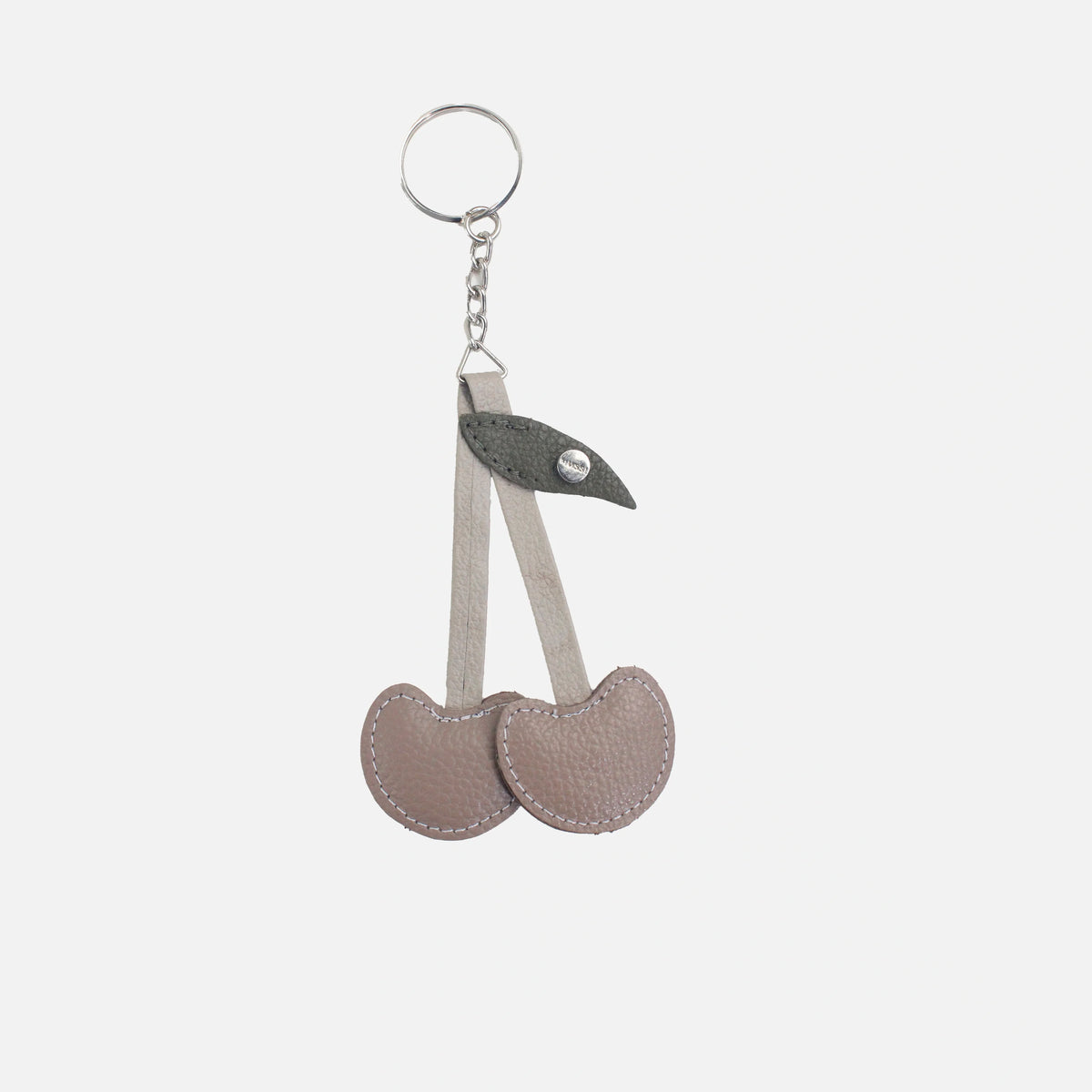 Llavero idris de cuero para mujer - Taupe
