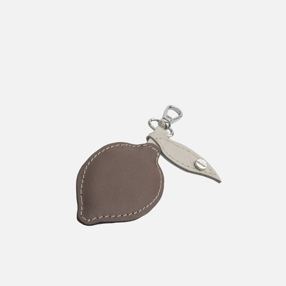 Llavero jacobo de cuero para mujer - Miel