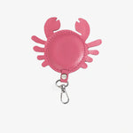 Llavero stacie de cuero para mujer - Fucsia