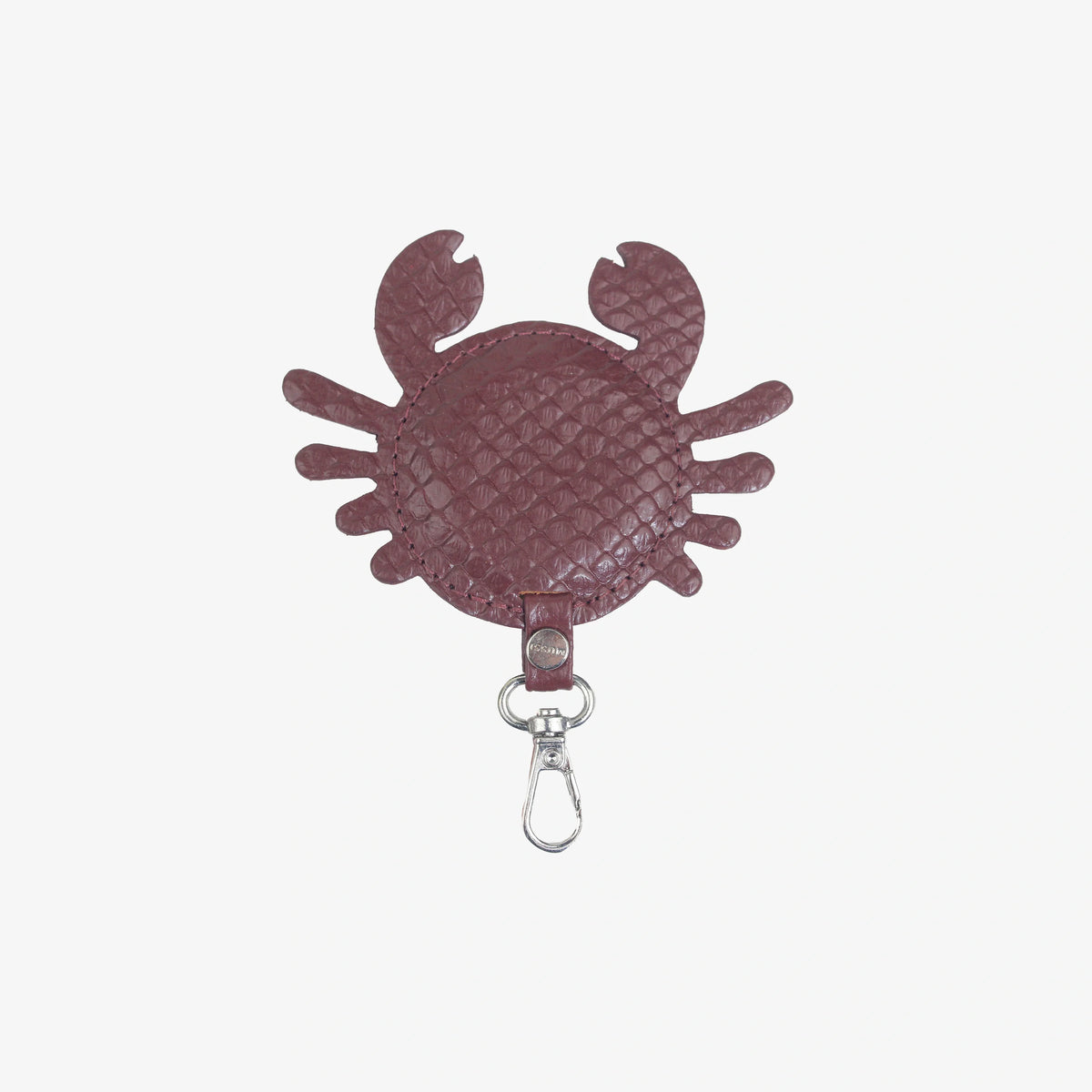 Llavero stacie de cuero para mujer - Vino