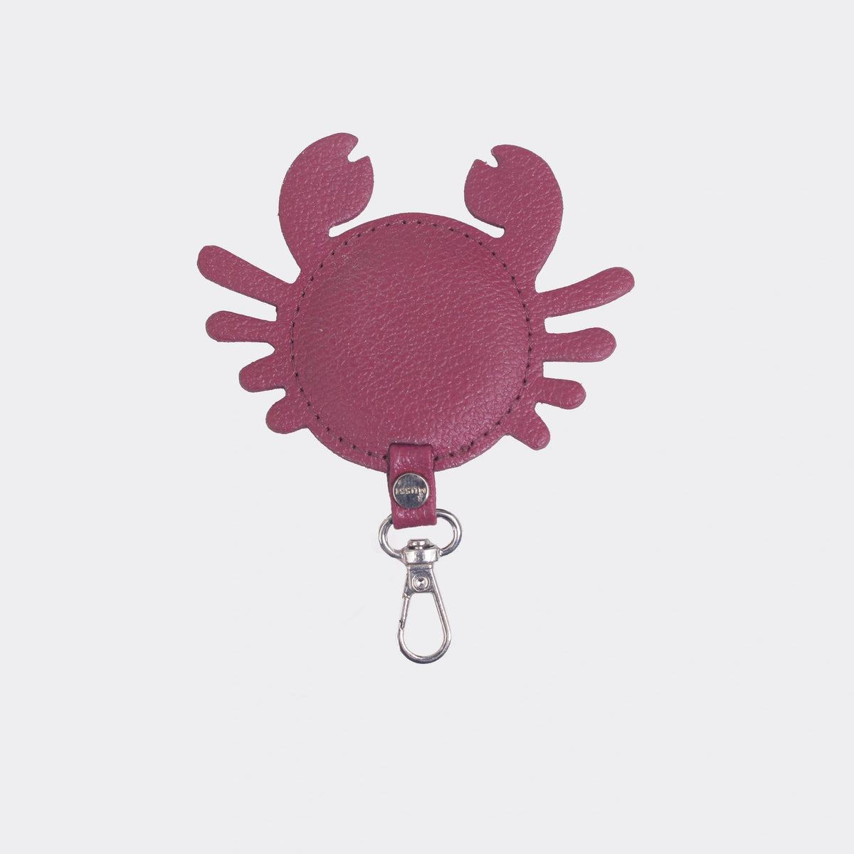 Llavero stacie de cuero para mujer - Rojo