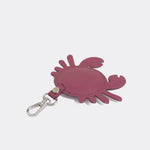 Llavero stacie de cuero para mujer - Rojo