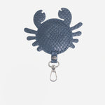 Llavero stacie de cuero para mujer - Azul