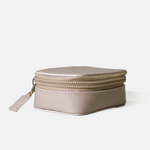 Cosmetiquera genesis de cuero para mujer - Rosado