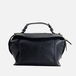 Bolso manos libres emily de cuero para mujer - Negro