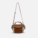 Bolso manos libres emily de cuero para mujer - Miel