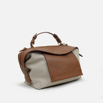 Bolso manos libres emily de cuero para mujer - Miel