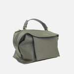 Bolso manos libres emily de cuero para mujer - Verde