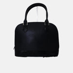 Cartera samara de cuero para mujer - Negro