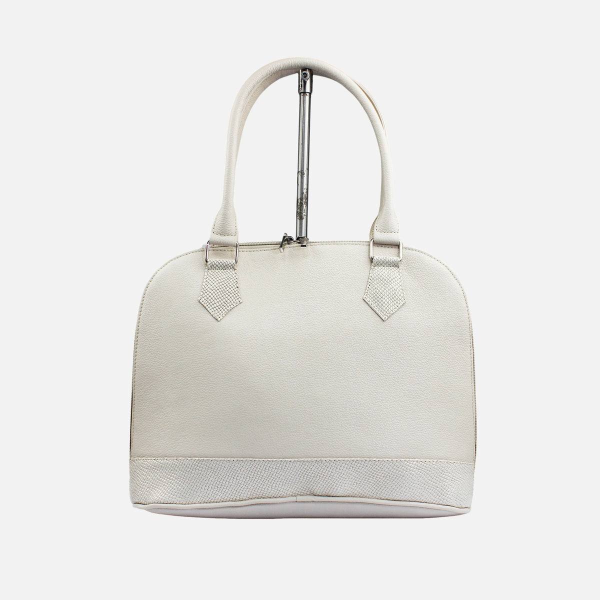 Cartera samara de cuero para mujer - Hueso