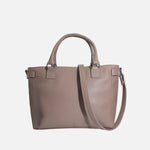 Cartera solya de cuero para mujer - Taupe