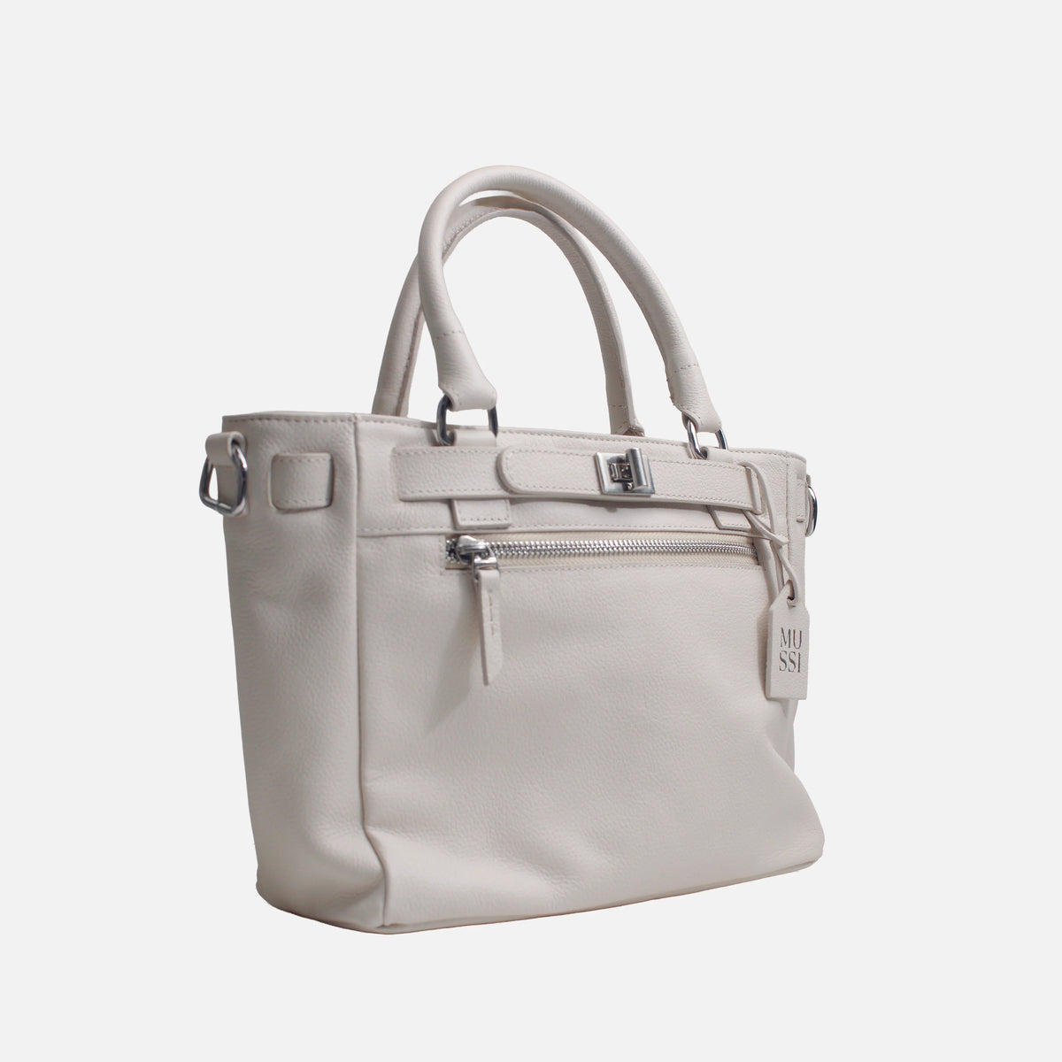 Cartera solya de cuero para mujer - Hueso
