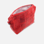 Bolso manos libres leia de cuero para mujer - Rojo