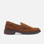 Mocasin plano stiven de cuero para hombre - Miel