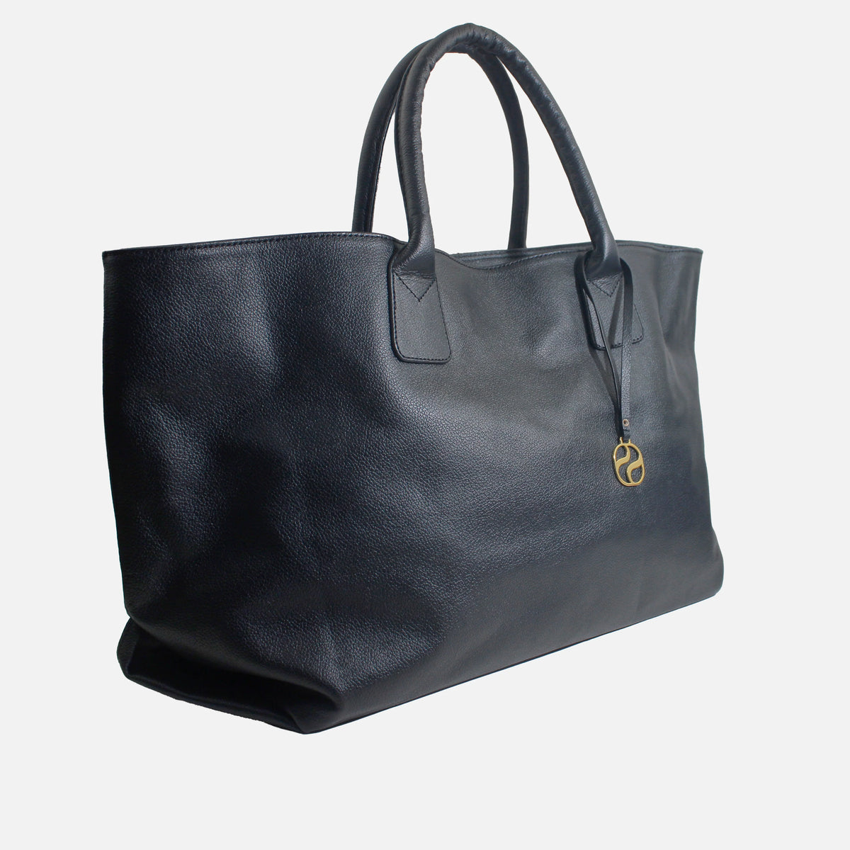 Cartera beca de cuero para mujer - Negro