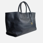 Cartera beca de cuero para mujer - Negro