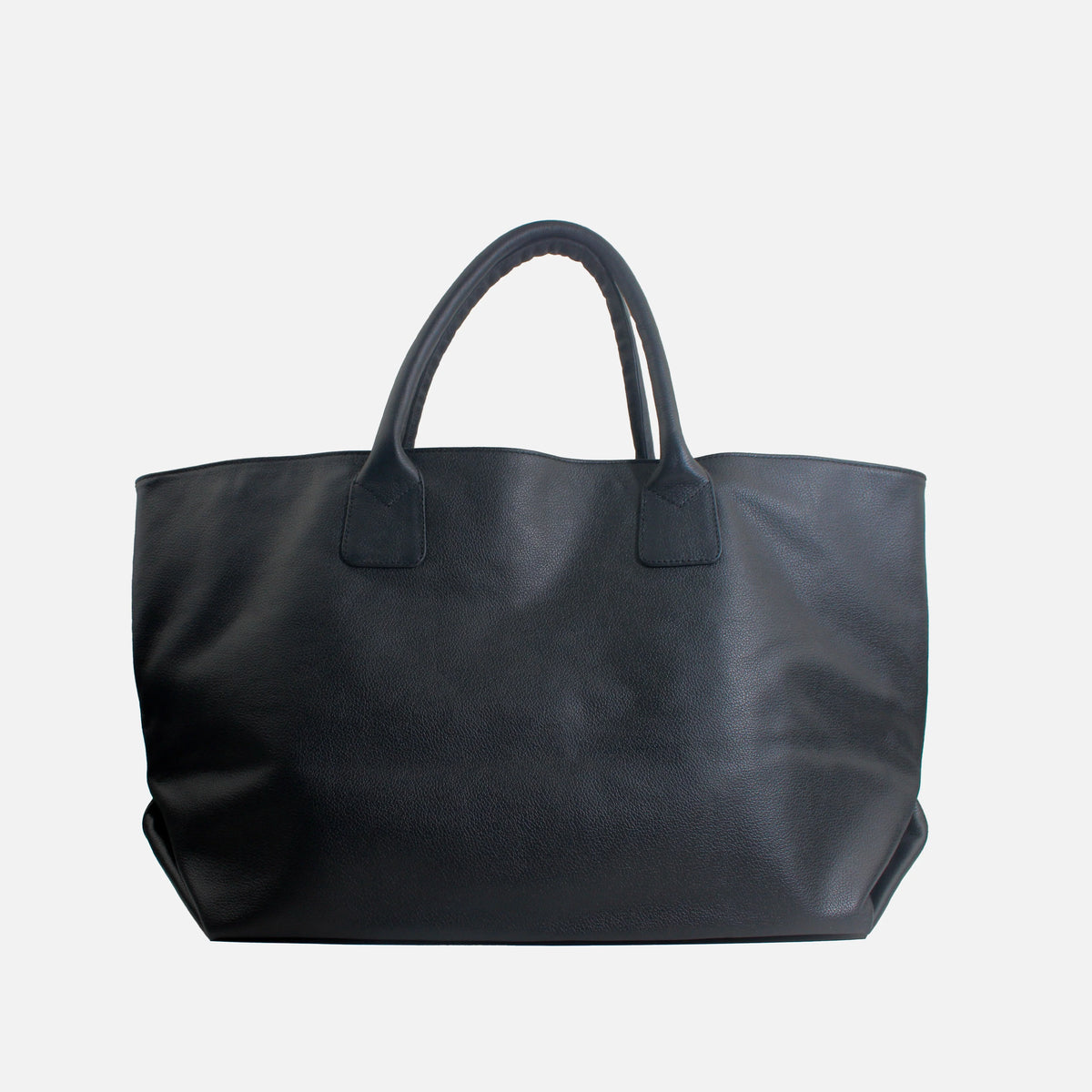 Cartera beca de cuero para mujer - Negro