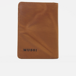 Billetera massimo de cuero para hombre - Miel