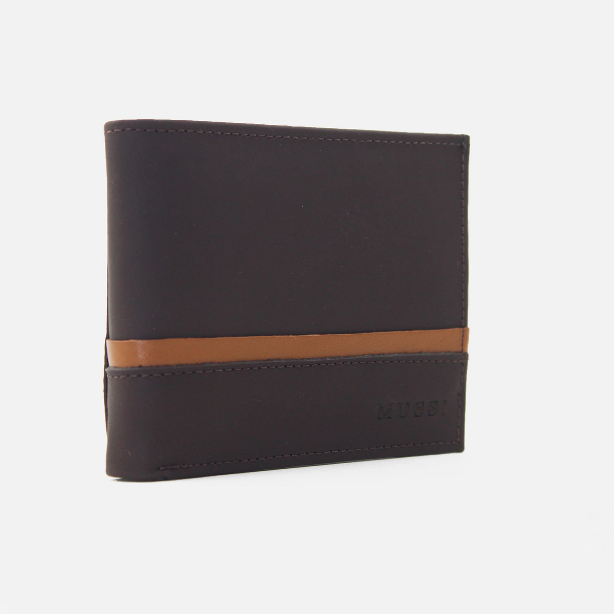 Billetera mattias de cuero para hombre - Café