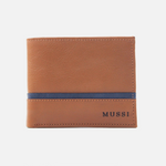 Billetera mattias de cuero para hombre - Miel