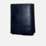 Billetera raffaello de cuero para hombre - Negro