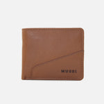 Billetera vincenzo de cuero para hombre - Miel