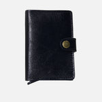 Billetera lewis de cuero para hombre - Negro